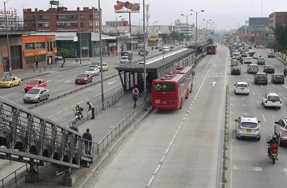 Transmillenio BRT Bogota 2014.